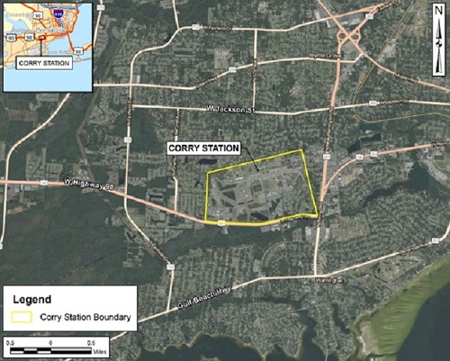Location Map of Corry Station