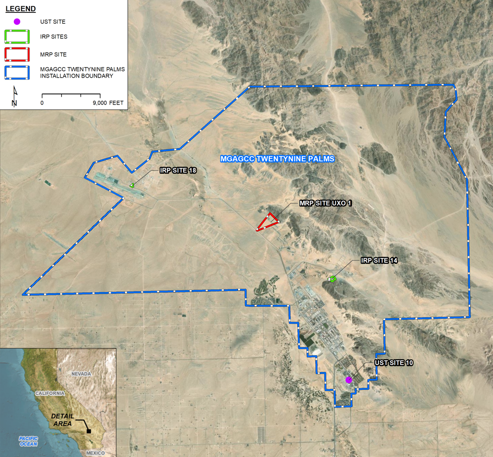 Twentynine Palms Site Map